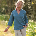 Blouse Madeleine Lin Bleu Navy | Quintessence