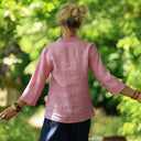 Blouse Madeleine – Lin chiné rose pep's - Quintessence