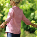 Blouse Madeleine – Lin chiné rose pep's - Quintessence