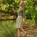 Blouse Madeleine – Lin kaki - Quintessence