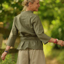 Blouse Madeleine – Lin kaki - Quintessence