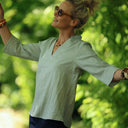 Blouse Madeleine – Lin vert d'eau - Quintessence