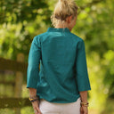 Blouse Madeleine – Seersucker de coton canard - Quintessence