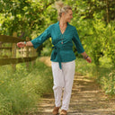 Blouse Madeleine – Seersucker de coton canard - Quintessence