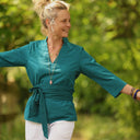 Blouse Madeleine – Seersucker de coton canard - Quintessence
