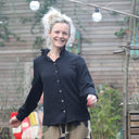 Blouse Marthe - sergé de viscose noir - Quintessence