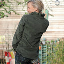 Blouse Marthe - Velours kaki - Quintessence