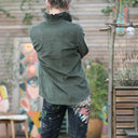 Blouse Marthe - Velours kaki - Quintessence