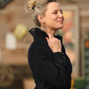 Blouse Marthe - Velours marine - Quintessence