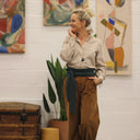 Blouse Marthe - Velours sable - Quintessence