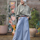 Blouse Miléna - coton fleurettes kaki - Quintessence