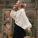 Blouse Miléna - double gaze de coton ivoire Sylvestre - Quintessence