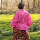 Blouse Miléna - lin fushia - Quintessence