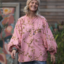 Blouse Miléna - velours milleraies Sakura - Quintessence