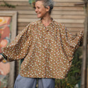 Blouse Miléna - velours milleraies Savane - Quintessence