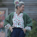 Blouse Miléna - voile de coton Roses "Amnesia" - Quintessence