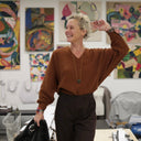 Blouse Mina – Double gaze de coton écureuil - Quintessence