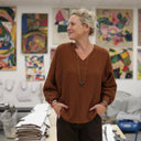 Blouse Mina – Double gaze de coton écureuil - Quintessence