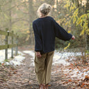 Blouse Mina – Sergé de viscose marine - Quintessence