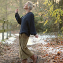 Blouse Mina – Sergé de viscose marine - Quintessence