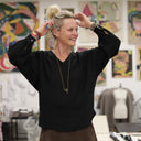 Blouse Mina – Sergé de viscose noir - Quintessence