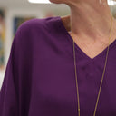 Blouse Mina – Sergé de viscose prune - Quintessence