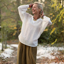 Blouse Mina – Voile de coton blanc plumetis - Quintessence