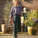 Blouse Myriem - coton tressé prune - Quintessence