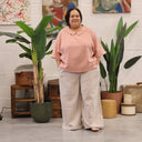 Blouse Myriem - coton tressé prune - Quintessence