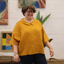 Blouse Myriem - coton tressé prune - Quintessence