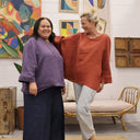 Blouse Nao - coton brodé pastèque - Quintessence