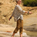 Blouse Nao - Voile de coton léo et sa touche fluo - Quintessence