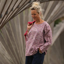 Blouse Naomie - coton léger fleurettes violettes - Quintessence