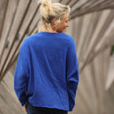 Blouse Naomie - double gaze de coton bleu majorelle - Quintessence