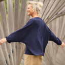 Blouse Naomie - double gaze de coton bleu nuit - Quintessence