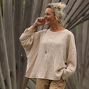 Blouse Naomie - double gaze de coton ficelle chiné - Quintessence