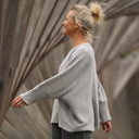 Blouse Naomie - double gaze de coton gris chiné - Quintessence