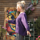 Blouse Naomie - double gaze de coton prune - Quintessence