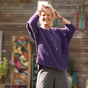 Blouse Naomie - double gaze de coton prune - Quintessence