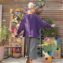 Blouse Naomie - double gaze de coton prune - Quintessence