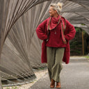 Blouse Naomie - lin grenat - Quintessence