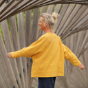 Blouse Naomie - lin stone wash jaune ocre - Quintessence