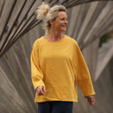 Blouse Naomie - lin stone wash jaune ocre - Quintessence
