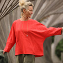 Blouse Naomie - lin/coton orange tangerine - Quintessence