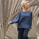 Blouse Naomie - lyocell bleu jean - Quintessence