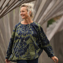 Blouse Naomie - satin de coton Ondée botanique - Quintessence