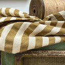 Blouse Naomie - Seeresucker de coton rayé camel/ivoire - Quintessence