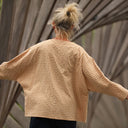 Blouse Naomie - Seersucker de coton vichy ocre - Quintessence