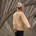 Blouse Naomie - Seersucker de coton vichy ocre - Quintessence