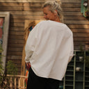 Blouse Naomie - velours milleraies ivoire - Quintessence